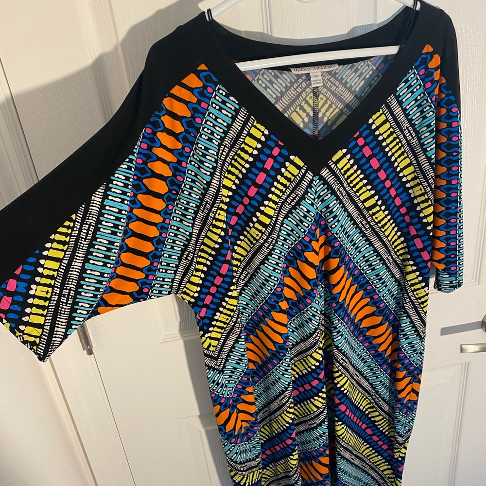 Multicolor shift dress- lightweight and comfortable!